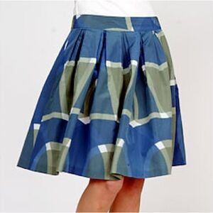 Club Monaco silk blend pleated skirt sz 0